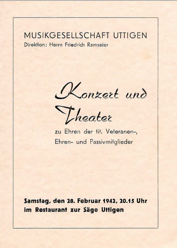 1942.02.28 Programm Konzert und Theater