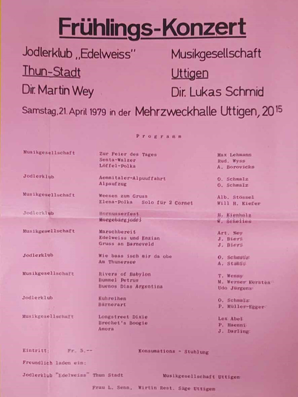 1979.04.21 Flyer Frühlings Konzert