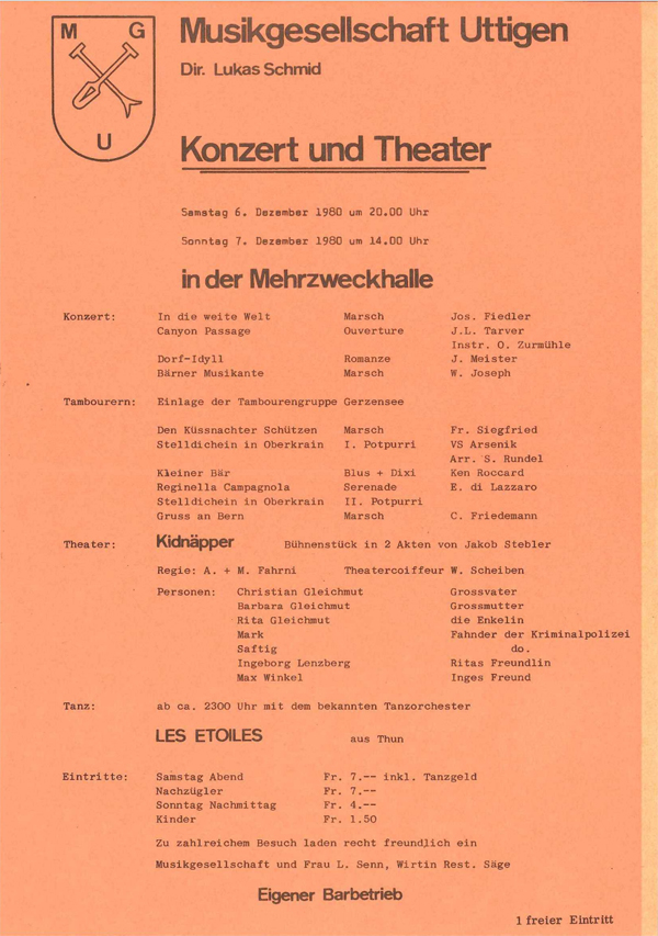 1980.12.03 Programm Konzert und Theater