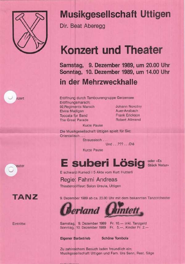 1989.12.09 Programm Konzert und Theater