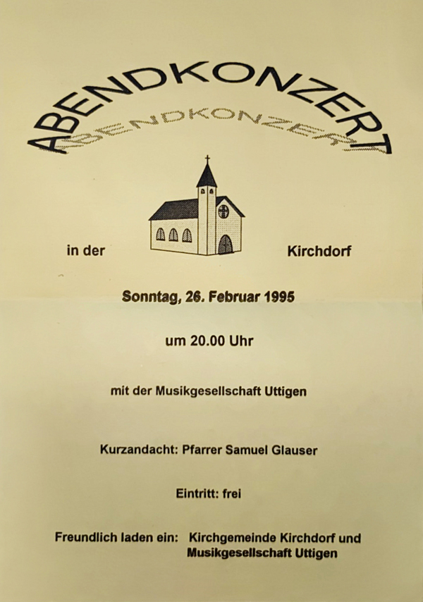 1995.02.26 Flyer Kirchenkonzert