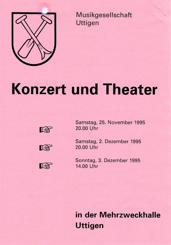 1995.11.25 Programm Konzert und Theater