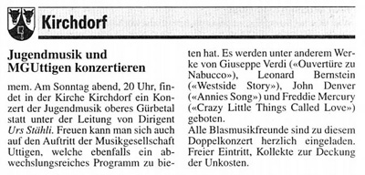 Thuner Tagblatt, Band 123, Nummer 48, 27. Februar 1999