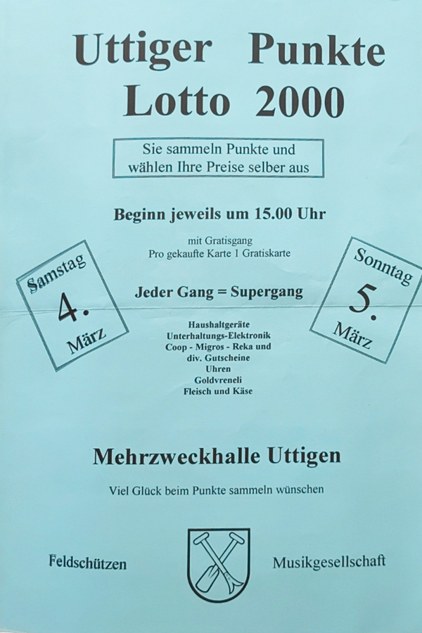 2000.03.04 Uttiger Punkte Lotto