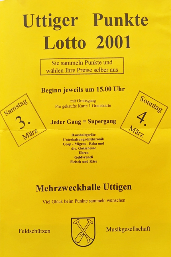 2001.03.03 Uttiger Punkte Lotto