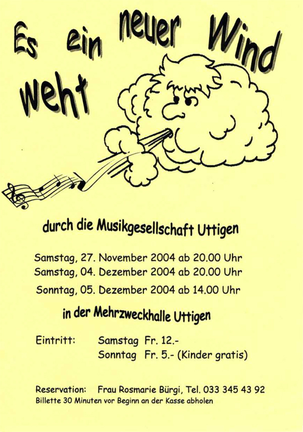 2004.11.27 Flyer Unterhaltungskonzert