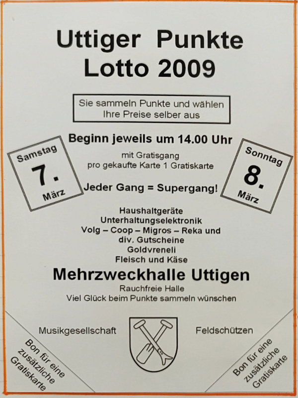2009.03.07 Uttiger Punkte Lotto