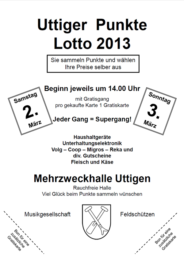 2013.03.02 Uttiger Punkte Lotto