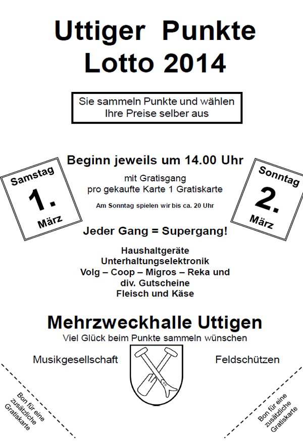 2014.03.01 Uttiger Punkte Lotto