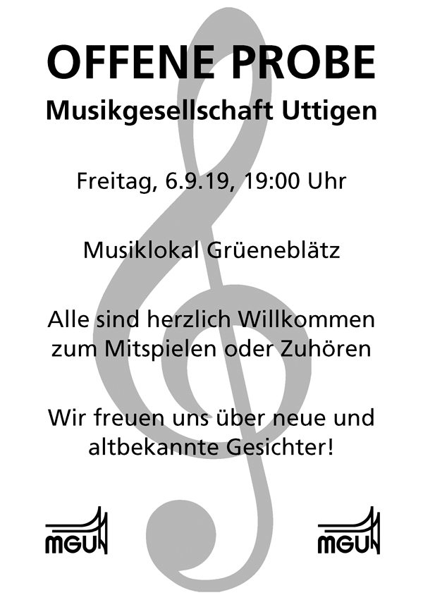 2019.09.06 Offene Probe