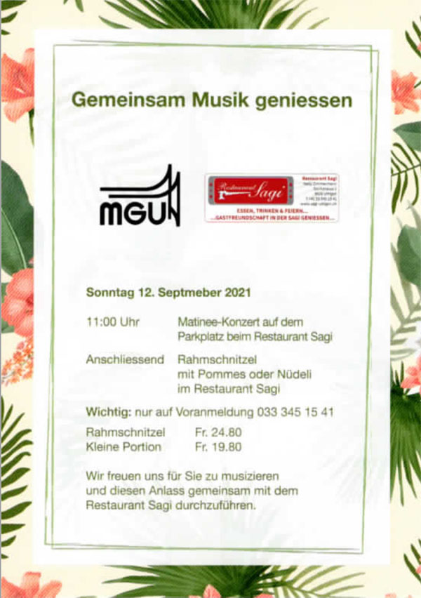 2021.09.12 Gemeinsam Musik geniessen