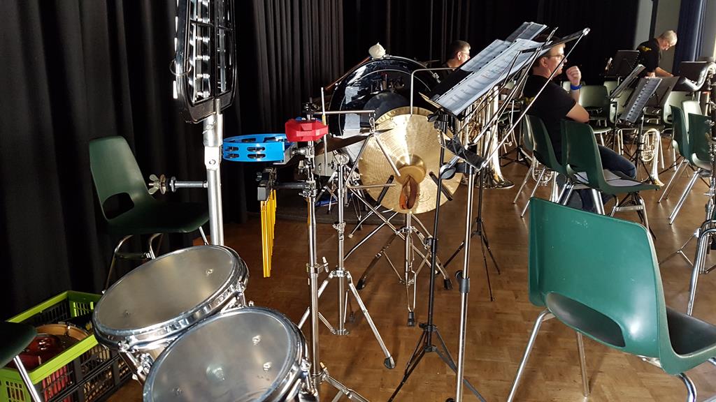 Unser Schlagwerk. (Noch ohne Personen)