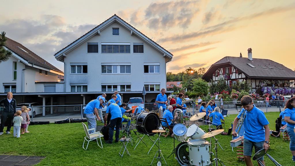 Abendrot über dem Riedweg